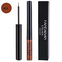 DekRion Liquid Eyeliner, Matte Colored Eyeliners, Brown Eyeliner, White Black Red Brown Green Purple Waterproof High-pigmented Colorful Eyeliners Eye Makeup,1PC Brown