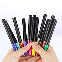 DekRion Liquid Eyeliner, Matte Colored Eyeliners, Yellow Eyeliner, White Black Red Brown Green Purple Waterproof High-pigmented Colorful Eyeliners Eye Makeup, 1PC Yellow