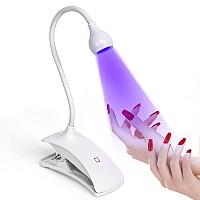 Aoraem Led Nail Lamp Portable Gooseneck Plug In Lamp Gel Light Nail Dryer Gel Polish Light Professional Nail Light For Gel Nail