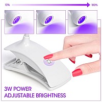 Aoraem Led Nail Lamp Portable Gooseneck Plug In Lamp Gel Light Nail Dryer Gel Polish Light Professional Nail Light For Gel Nail