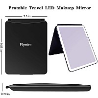 Flymiro Makeup Mirror Vanity Mirror With Lights Lighted Makeup Mirror With Touch Control 3 Color Lighting 1800 Mah Usb Recha