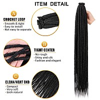 Aguacor 24Inches Synthetic Single Ended Dreadlock Extensions 20 Strands Thin 06Cm Soft Dark Brown Se Dreadlock Extensions For W