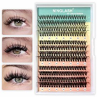 Clear Band Lasshes Clusters C Curl Ninglash Nf14 Diy Eyelash Extension 96 Pcs Individual Lash Extensions Soft Natural Lightweigh