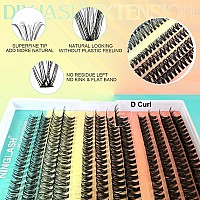 Clear Band Lasshes Clusters C Curl Ninglash Nf14 Diy Eyelash Extension 96 Pcs Individual Lash Extensions Soft Natural Lightweigh