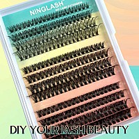 Clear Band Lasshes Clusters C Curl Ninglash Nf14 Diy Eyelash Extension 96 Pcs Individual Lash Extensions Soft Natural Lightweigh