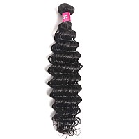 Odir Deep Wave Human Hair Bundles 14 16 18 Unprocessed 9A Brazilian Deep Curly Wave Virgin Hair 3 Bundles 300G Remy Hair Extensi