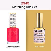 Dnd Dc Gel Polish Set Pink Collection Uvled Gel Polish And Air Dry Nail Lacquer Matching Chipfree Polish Duo 004 Pink Lemo