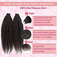 Tape In Hair Extensions Natural Blac Kinky Straight Human Hair For Black Women Double Sided Tape In Kinky Straigh Extensions 40