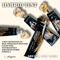 Aryana New York Hybrid Color Professional Kit For Professional Spot Coloring Cream Hair Color With Natural Effect Dark Brow