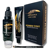 Aryana New York Hybrid Color Kit For Spot Color Application Cream Hair Color With Natural Effect Medium Brown