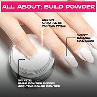 Nailboo Premium Nail Dip Powder Longlasting Dip Nails Use With Nailboo Essential Liquids Color Powder Clear 05 Oz 1 Pac