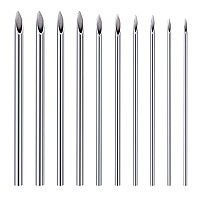 Jiesibao 10Pcs Mixed Piercing Needles 12G 14G 16G 18G 20G Hollow Piercing Needles Stainless Steel Disposable Sterile For Nose S