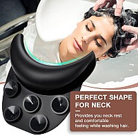 Noverlife Salon Neck Rest Cushion With Suction Cup Nonslip Soft Silicon Shampoo Bowl Neck Rest Portable Hair Salon Shampoo Si