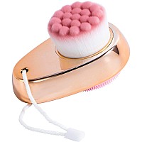 Beomeen Face Brush 2 In 1 Facial Cleansing Exfoliating Brush With Ultra Fine Soft Bristles For Pore Deep Cleansing Silicone Dou