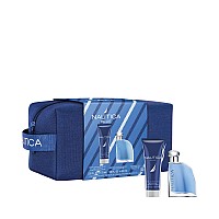 Nautica Blue Gift Set for Men - Eau De Toilette & Wash