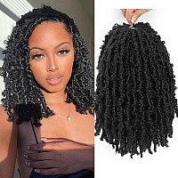 Butterfly Locs Crochet Hair 14 Inch 8 Packs Distressed Faux Locs Hair Soft Crochet Butterfly Locs Pre Looped Crochet Hair 14In