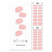 Ohora Semi Cured Gel Nail Strips N Tint Baby Pink Tint Works With Any Uvled Nail Lamps Salonquality Long Lasting Easy