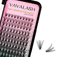 Vavalash Individual Cluster Lashes 120 Pcs Diy Eyelash Extension Light And Soft Faux Mink Slik Lash Clusters Easy Full Lash Exte