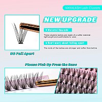 Vavalash Individual Cluster Lashes 120 Pcs Diy Eyelash Extension Light And Soft Faux Mink Slik Lash Clusters Easy Full Lash Exte