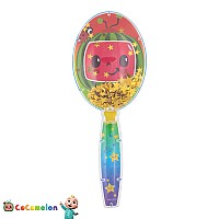 Cocomelon Hair Brush With Magical Sparkling Stars Confetti Hair Brush Green Kids Hair Brush Ages 3