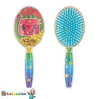 Cocomelon Hair Brush With Magical Sparkling Stars Confetti Hair Brush Green Kids Hair Brush Ages 3