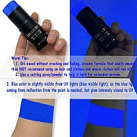 Ccbeauty Halloween Neon Uv Blue Face Body Paint Stick Oil Royal Eye Black Face Painting Kit Glow In The Black Lights Makeup Cr