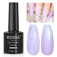 Mizhse Purple Pearl Gel Nail Polish Mermaid Shell Thread Nail Gel Blue Shimmer U V Led Soak Off Gel Polish For Nail Salon Home D