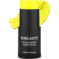 Ccbeauty Neon Uv Yellow Face Body Paint Stick Oil Eye Black Halloween Face Painting Kit Glow In The Black Lights Makeup Hypoal