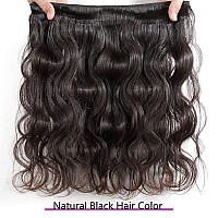 Beanatasha 12A Human Hair Bundles 14 16 18 Inch Body Wave Bundles Human Hair 100 Unprocessed Brazilian Virgin Weave 3 Bundles D