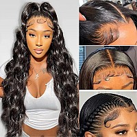 Caijuxing Lace Front Wigs Human Hai 13X4 Body Wave Lace Front Wigs For Black Women 180 Density Body Wave Bob Wigs Human Hair Pr