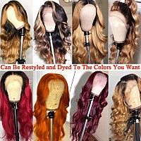 Caijuxing Lace Front Wigs Human Hai 13X4 Body Wave Lace Front Wigs For Black Women 180 Density Body Wave Bob Wigs Human Hair Pr