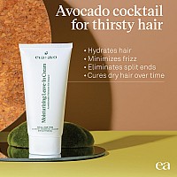 Eva Avo Leave In Conditioner Cream 6 Fl Oz Hydrating Hair Treatment With Avocado And Rosemary For All Hair Types Paraben