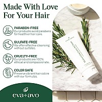 Eva Avo Leave In Conditioner Cream 6 Fl Oz Hydrating Hair Treatment With Avocado And Rosemary For All Hair Types Paraben