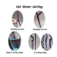 Pre Stretched Braiding Hair Ombre 12 Inch 8 Packs Synthetic Crochet Braids Hot Water Setting Professional Soft Yaki Texture Synthetic Hair Extensions(12 Inch 1B/30)