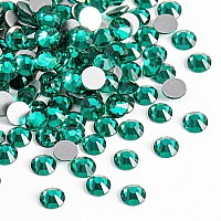 Beadsland 2880Pcs Flat Back Crystal Rhinestones Round Gems For Nail Art And Craft Glue Fixblue Zirconss102729Mm