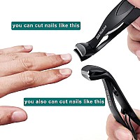 Sg Nekoo Toe Nail Clippers For Thick Nails For Seniors Angled Head Ultra Sharp Wide Jaw Opening Fingernail Clipper Nail Trimme