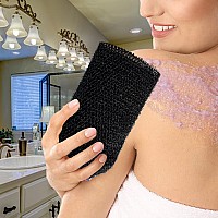 African Net Sponge Wash Cloths Shower Loofah Sponge Pack Body Exfoliator Luffa Loofa Back Scrubber For Shower Men Black1Pack