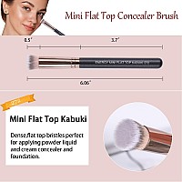 Energy Concealer Brush Mini Flat Top Kabuki Foundation Brush Under Eye Synthetic Bristles For Under Eye Concealingblendingsett