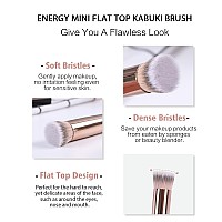 Energy Concealer Brush Mini Flat Top Kabuki Foundation Brush Under Eye Synthetic Bristles For Under Eye Concealingblendingsett