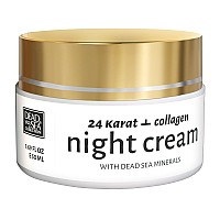 Dead Sea Collection 24 Karat Antiwrinkle Night Cream For Face With Collagen And Sea Minerals Nourishing And Moisturizer Face