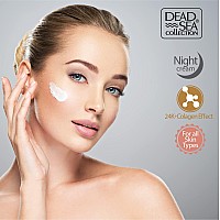 Dead Sea Collection 24 Karat Antiwrinkle Night Cream For Face With Collagen And Sea Minerals Nourishing And Moisturizer Face