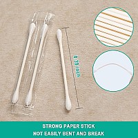 500 Pack Cotton Swabs Individually Wrapped Cotton Swab Individually Wrapped Double Tipped Paper Sticks For Ear Makeupdouble