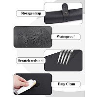 Mat Only Black Nail Art Table Mat Foldable Nail Art Hand Rest Pad For Nail Arm Rest Cushion Soft Microfiber Leather Nail Mat