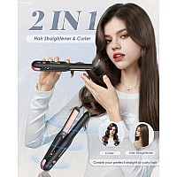 Novus Cordless Hair Straightener For Fine Soft Hairshort Hair Portable Ceramic Hair Straightener And Curler 2 In 1 Usb Recha