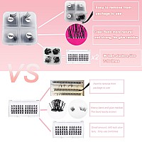 Clear Band Lashes Clusters Diy Eyelash Extension Ninglash C Curl Bw03 Lashes 96 Pcs Individual Lash Extensions Soft Natural Li