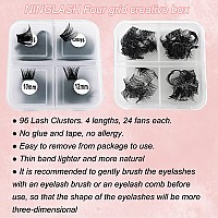 D Curl Diy Eyelash Extension Ninglash Bw06 Lashes 96 Pcs Individual Lash Extensions Soft Natural Lightweight 10121416Mm Mix