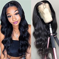 Foreverlove Longest Body Wave Lace Front Wigs Human Hair Pre Plucked Brazilian Human Hair Wigs for Black Women 150% Density Remy Hair Wigs(34 Inch,Body Wave)