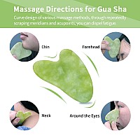 Natural Stone Jade Roller And Gua Sha Set For Face And Eye Ice Roller Facial Cooling Massage Roller