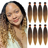 Ombre Prestretched Braiding Hair Silky Braid Hair Extensions Itch Free Crochet Twist Hair Braids Yaki Texture Original Braidi