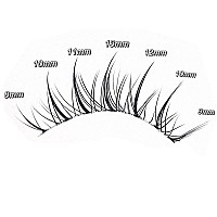 Manga Lashes Clear Band Anime Lashes 4 Pack Spiky Anime False Eyelashes Natural Look Japanese Lashes Looks Like Cluster Manga